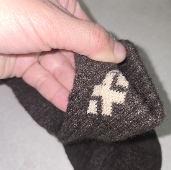 Happy Yak Cashmere Yak Brown Socks Size Large - Picture 8 of 14